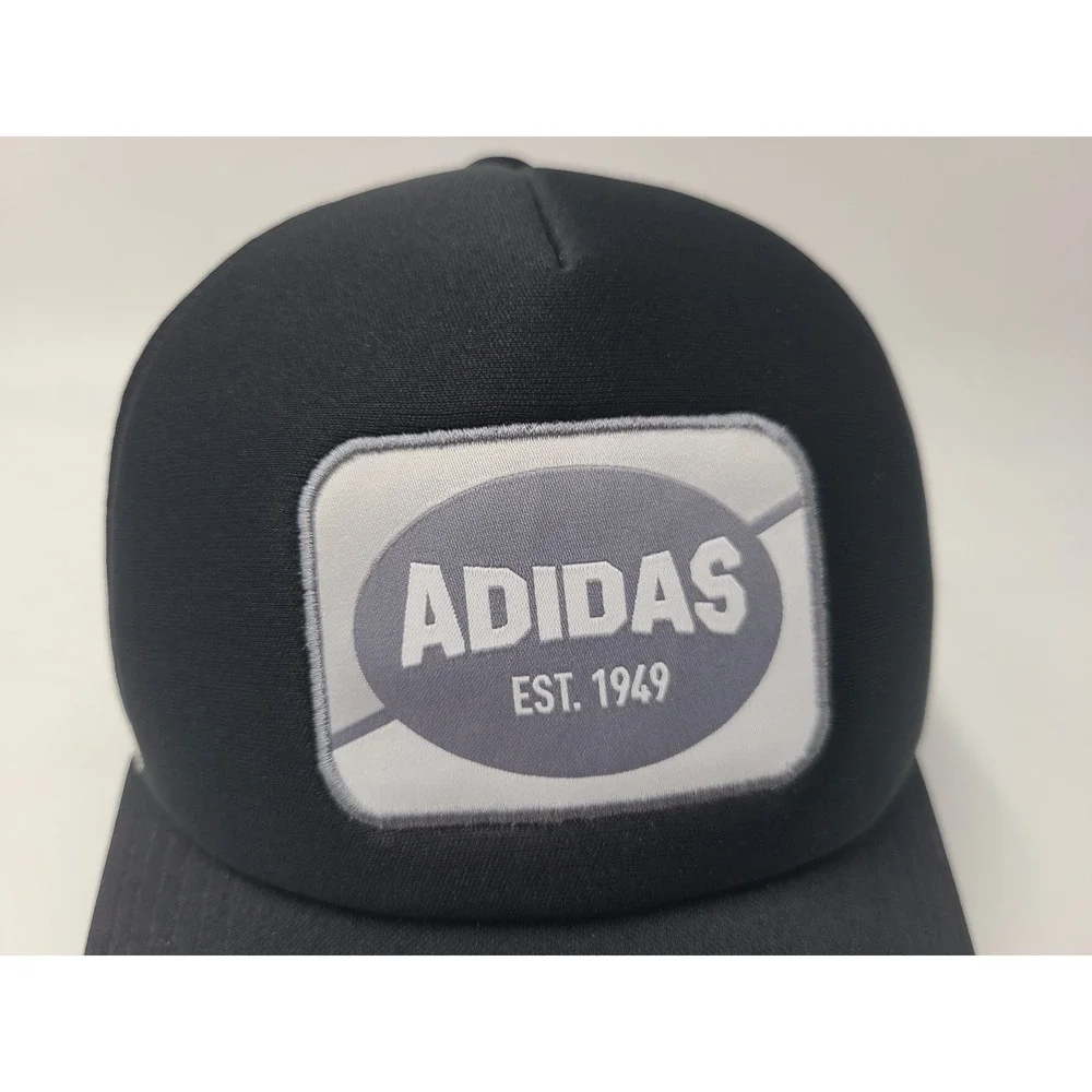 Youth Adidas Est 1949 Aeroready Mesh Trucker Snapback Hat‎ Cap Boys Black White